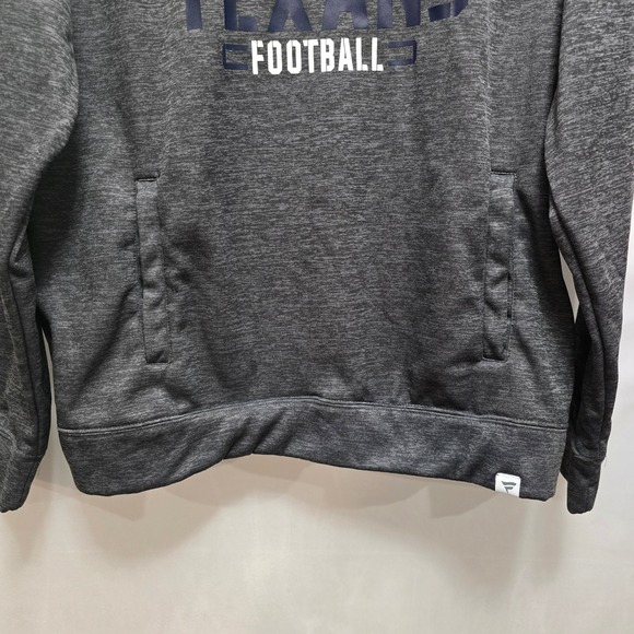 Houston Texans Football Hoodie Athletic Pullover Mens Sz L Charcoal Gray Pockets - Picture 3 of 7